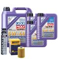 Motoröl 5W40 LIQUI MOLY Leichtlauf High Tech 8L+HENGST Ölfilter +Cera Tec