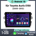 Android 13 Autoradio GPS Navi WIFI Carplay 1+32G Für Toyota Auris E150 2006-2012