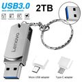 3in1 USB 3.0 U Disk Lenovo 256GB 512GB 1TB 2TB Speicherstick Flash Drive Pen