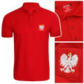 PoloShirt Shirt Casual Baumwolle Regular Rot Polen Polska Orzeł Adler Polnisches