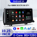 10.25''Octa-Kern 4G Android 14 Auto GPS Autoradio Navi für BMW x5 E70 X6 E71 CIC