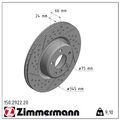 2x Zimmermann 150.2922.20 Bremsscheibe für BMW 1 2 3 4 F20 F21 F30 F80 F31 F34 