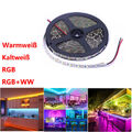 5m LED Stripe 12V 24V RGB RGB+WW RGBW RGBWW SMD5050 Streifen Band Dimmbar Kette