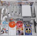 original Nintendo Wii Konsole Mario Kart 4 Spieler Party Set mit 4 Party Spiele 