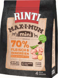 Rinti Max-i-Mum HUHN MINI KLEINE HUNDE getreidefrei Alleinfuttermittel 1 x 4kg B