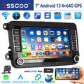 DAB+ 4+64G Autoradio Android 13 Carplay GPS Für VW GOLF 5 6 Touran Passat Tiguan