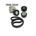 1x Keilrippenriemensatz SKF VKMA 35602 passend für ALFA ROMEO FIAT FORD OPEL