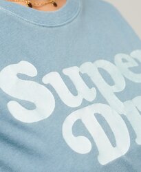 Superdry Damen Klassisches Cooper 70S T-Shirt Mit Logo