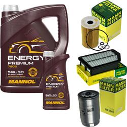 MANNOL 6 L Energy Premium 5W-30+MANN-FILTER für Hyundai i40 CW VF 1.7 CRDi