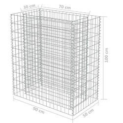 Hochbeet Gabionenhochbeet Gabione Pflanzkorb Blumenkorb Verzinkter Steinkorb SET