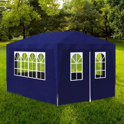 Partyzelt Pavillon Wasserdicht Festzelt Gartenpavillion Strandzelt 3x3/4/6/9/12m