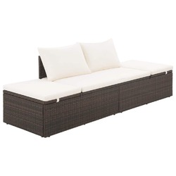 Sonnenliege Poly Rattan Gartenliege Liegestuhl Relaxliege Liege Lounge Tagesbett