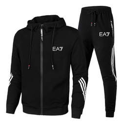 Herren Trainingsanzug Set Jacke Kapuzen Sweatshirt Jogginghose Sport Fitness