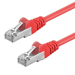 CAT5e Kabel F/UTP Patchkabel 1/ 10 Pack DSL LAN Netzwerkkabel rot 0,25m - 20m !