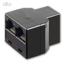 RJ45 Y Adapter Splitter Netzwerk Verteiler Cat5 Cat6 Stecker Lan Kabel, Doppler