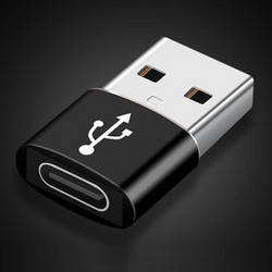 USB-A auf USB-C Adapter Stecker Laptop Smartphone Konverter Buchse Laden Daten