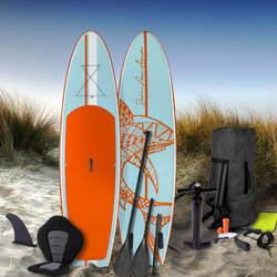 BRAST SUP Board Stand up Paddle SUPER SET 300/320/360cm aufblasbar - Refurbished✔gewebtes Drop-Stitch✔incl. Zubehör✔Kick Pad✔sehr steif