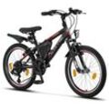 Licorne Bike Guide Premium Mountainbike in 20, 24 und 26 Zoll - Fahrrad für Mädchen, Jungen, Herren und Damen - Shimano 21 Gang-Schaltung, Kinderfahrrad, Kinder