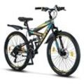 Licorne Bike Strong 2D Premium Mountainbike in 26, 27,5 und 29 Zoll - Fahrrad für Jungen, Mädchen, Damen und Herren - Scheibenbremse vorne und hinten - Shimano 21 Gang-Schaltung -