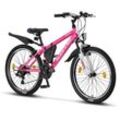 Licorne Bike Guide Premium Mountainbike in 20, 24 und 26 Zoll - Fahrrad für Mädchen, Jungen, Herren und Damen - Shimano 21 Gang-Schaltung, Kinderfahrrad, Kinder