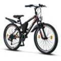 Licorne Bike Guide Premium Mountainbike in 20, 24 und 26 Zoll - Fahrrad für Mädchen, Jungen, Herren und Damen - Shimano 21 Gang-Schaltung, Kinderfahrrad, Kinder