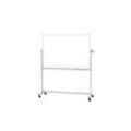 MAUL mobiles Whiteboard MAULstandard, drehbar, Emaille - 90 x 120 cm