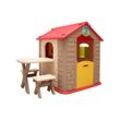 Kinder Spielhaus ab 1 - Garten Kinderhaus mit Tisch - Indoor Kinderspielhaus