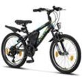 Licorne Bike Guide Premium Mountainbike in 20, 24 und 26 Zoll - Fahrrad für Mädchen, Jungen, Herren und Damen - Shimano 21 Gang-Schaltung, Kinderfahrrad, Kinder