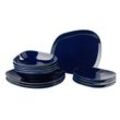 Like by Villeroy & Boch Starter Teller Set 12 tlg. ORGANIC DARK BLUE