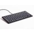 offizielle Raspberry Pi Tastatur, FR-Layout, inkl. 3 Port USB Hub, schwarz/grau