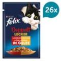 FELIX So gut wie es aussieht Doppelt Lecker in Gelee mit Rind und Geflügel 26x85g