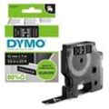 DYMO Schriftband D1 S0720610, 12 mm weiß auf schwarz