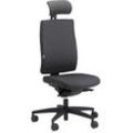 ORIGINAL STEIFENSAND Bürostuhl Ceto Comfort, CT 43501S2 252 Stoff grau, Gestell schwarz