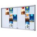 Showdown® Displays Schaukasten SL B1 silber 24x DIN A4