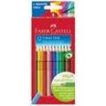 FABER-CASTELL Colour GRIP Buntstifte farbsortiert, 12 St.