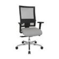 Topstar Bürostuhl Sitness 60, PS69BH W53 Stoff grau, Gestell alu