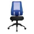 Topstar Bürostuhl Lady Sitness® Deluxe, LT20B0W506 Stoff blau, Gestell schwarz