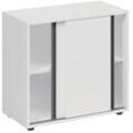 fm Schiebetürenschrank home office, 4260672333219 weiß 1 Fachboden 80,0 x 40,0 x 73,4 cm