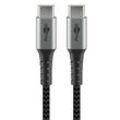 goobay USB C Kabel 0,5 m schwarz, grau, 1 St.