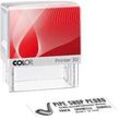 COLOP Textstempel, individualisierbar Printer 30 selbstfärbend schwarz mit Logo