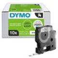 10 DYMO Schriftbänder D1 41913 2093096, 9 mm schwarz auf weiß