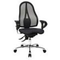 Topstar Bürostuhl Sitness® 15, ST19UG20 Stoff schwarz, Gestell chrom