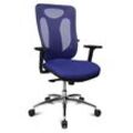 Topstar Bürostuhl Sitness Net Pro 100, NN39T T38 Stoff blau, Gestell alu