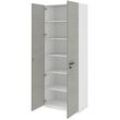 röhr Aktenschrank quantum, 180/D64/9020-39-R1 weiß, hellgrau 5 Fachböden 80,0 x 41,9 x 220,5 cm