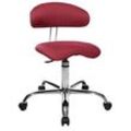 Topstar Bürostuhl Sitness® 40, ST290W51 Stoff rot, Gestell chrom