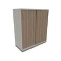 fm Schiebetürenschrank Sidney, 4260429765768 weiß, eiche natur 2 Fachböden 100,0 x 44,2 x 113,3 cm