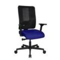 Topstar Bürostuhl Sitness Open X (N) Deluxe, OX300TW2 T380 Stoff blau, Gestell schwarz