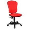 Topstar Bürostuhl Point 80, 8180 G21 Stoff rot, Gestell schwarz