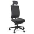 ORIGINAL STEIFENSAND Bürostuhl Volto Plus Comfort, VP 43501S2 252 Stoff grau, Gestell schwarz