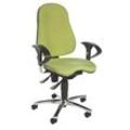 Topstar Bürostuhl Sitness® 10, SI59UG05 Stoff grün, Gestell chrom